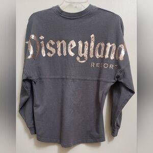 Disneyland Resort XS Briar Rose Dark Grey Charcoal Sequin Sparkle Spirit Jersey